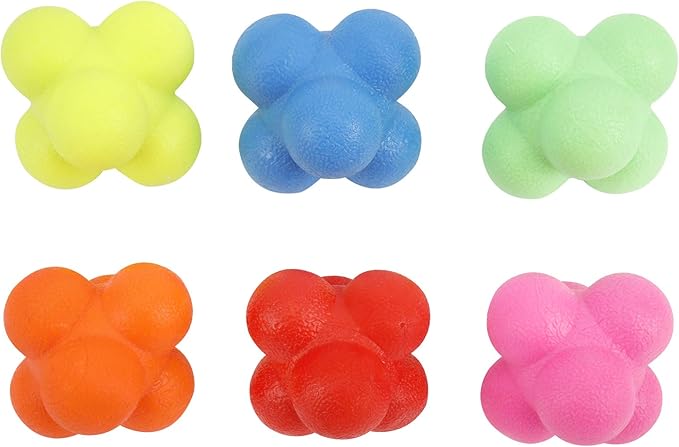 Yaegoo 6 PCS Reaction Balls Rubber Reaction Bounce