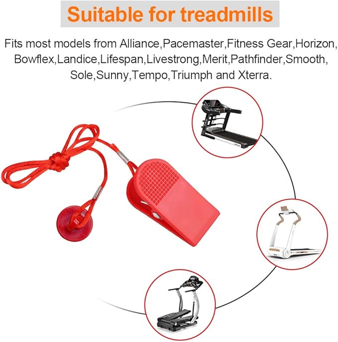 Treadmill Magnet Safety Key for NordicTrack, Proform, Image, Weslo, Reebok, Epic, Golds Gym, Freemotion, and Healthrider Treadmills