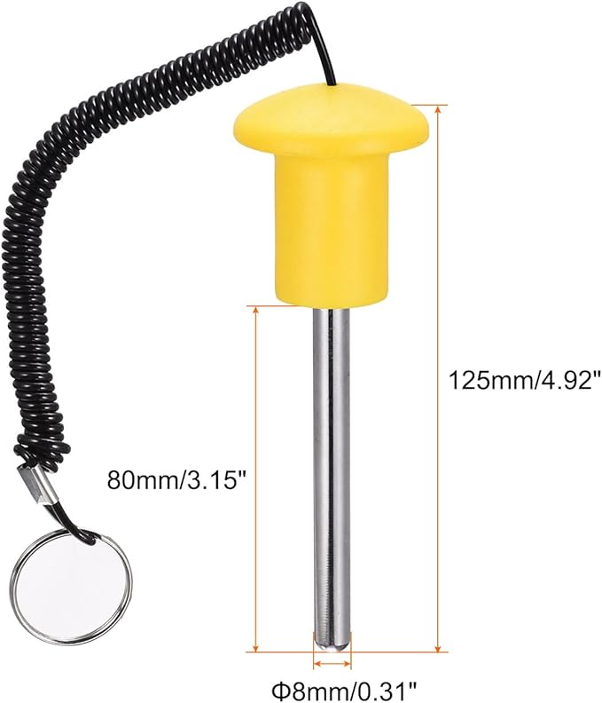 uxcell Weight Stack Pin with Pull Rope Magnetic Strength Training
