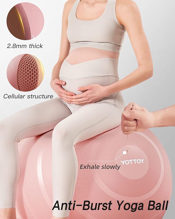 Anti-Burst Exercise Ball for Working Out