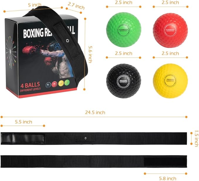 Boxing Ball Family Pack Plus with Adjustable Headband 4 Boxing