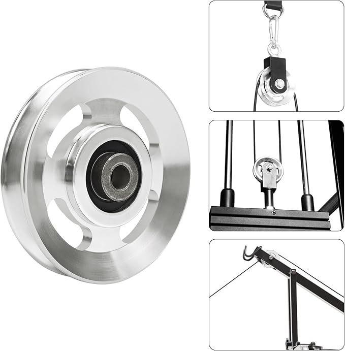 Universal Bearing Pulley Wheel for Cable Machine Gym Equipment Part Garage Door