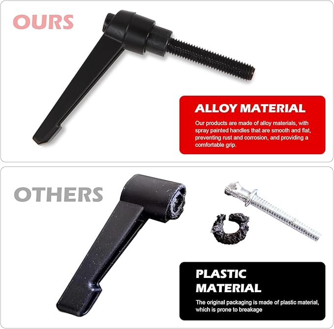 Exercise Bike Horizontal Seat bar Adjustment Lever Replacement parts for peloton Spin Bike Adjuster Handle, Alloy Adjustable Handle Accessories (black 1)