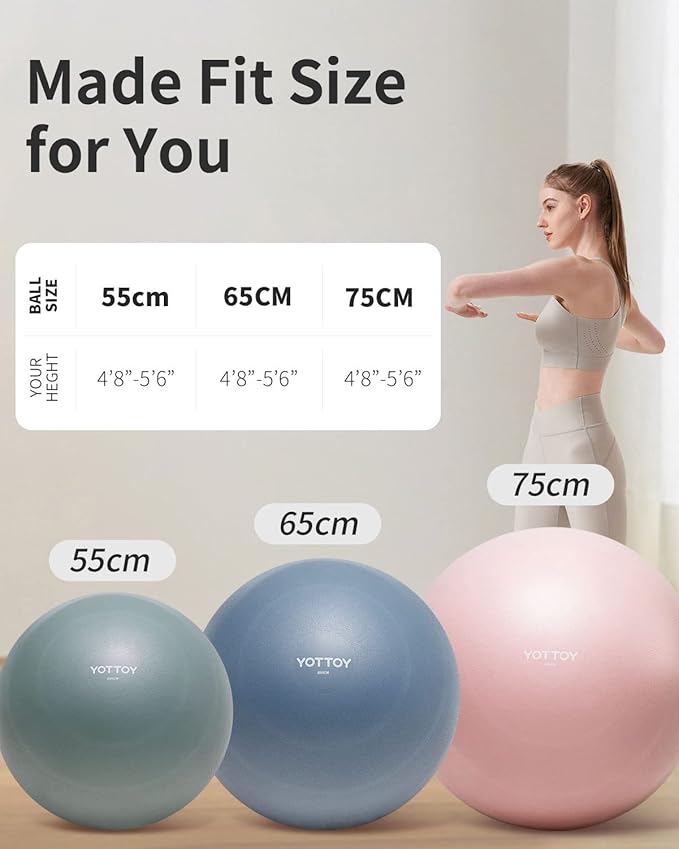 Anti-Burst Exercise Ball for Working Out