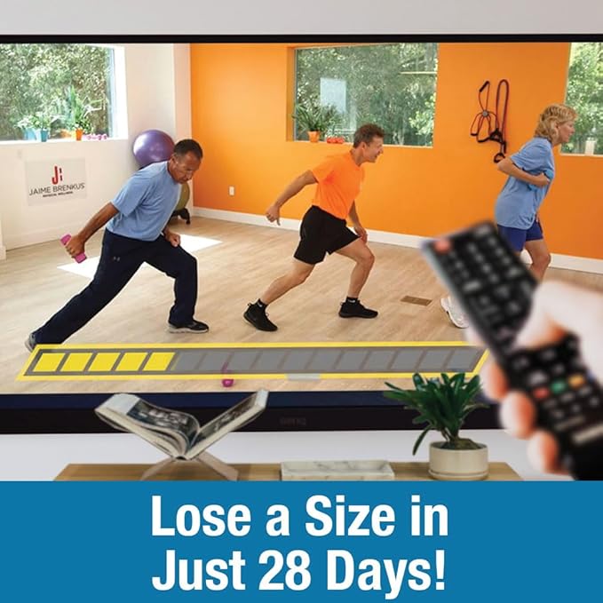 BUNDLE: 28 Day Fitness DVD plus Wellness Tracker for Women and Men 50-80+