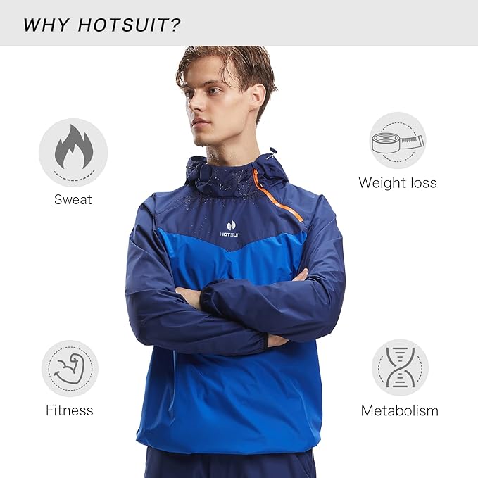 HOTSUIT Sauna Suit for Men Sweat Sauna Jacket