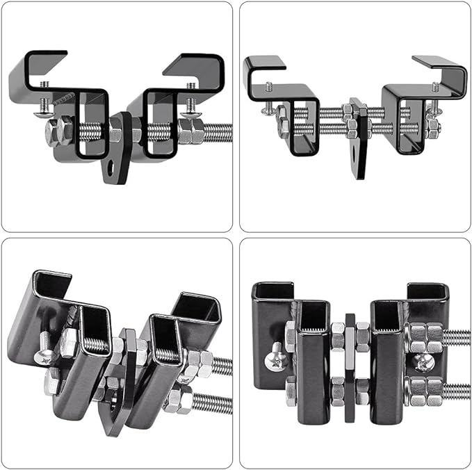 Dolibest Heavy Bag Mount, Punching Bag Hanger, I Beam Hanger, Heavy Bag Hanger for Punching Bag Accessories, Punching Bag Bracket, Beam Hanger with Swivel Hook, Ceiling Mount for Boxing Bag (2 Pack)
