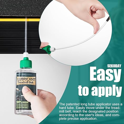 Silicone Treadnmill Belt Lubricants/Lubes | 4.2 Ounce, High Temperature Resistant and Stable Lubricant,with Hard Application Tubes and Precision Screw Caps for Easy Use