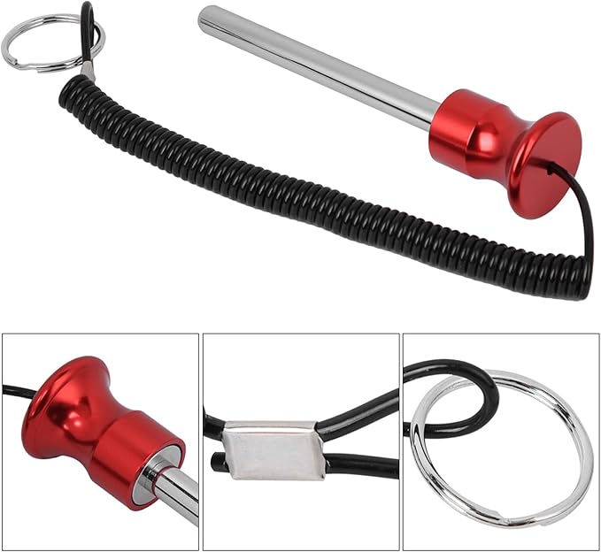 Watris Veiyi Weight Stack Pin, Magnetic Weight Pin, Automatic Drop Set Pins Gym, Weight Machine Pin with Pull Rope, Strength Training Equipment Replacement Weight Pins for Weight Stack Machine