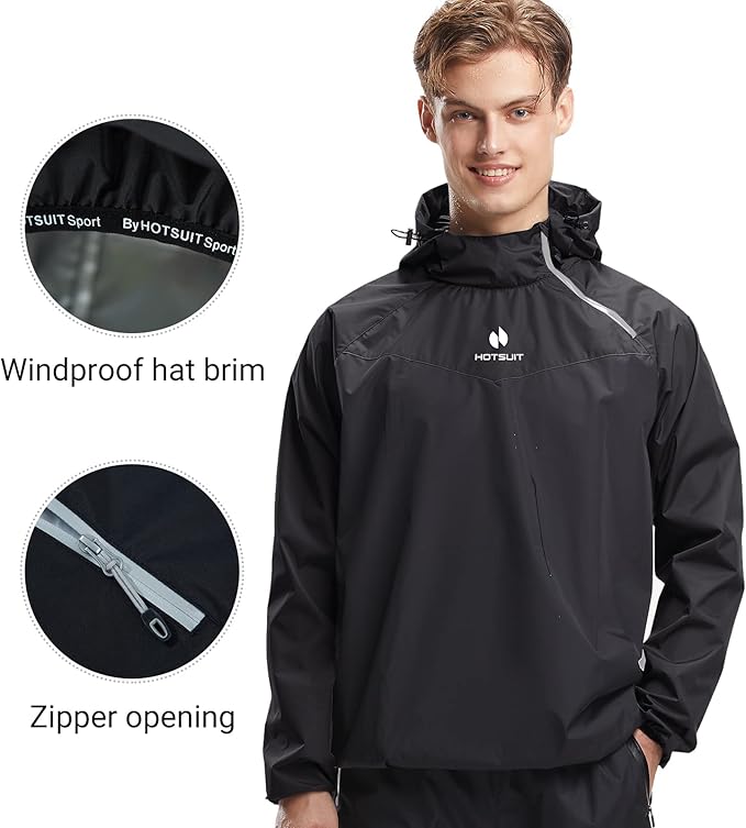 HOTSUIT Sauna Suit for Men Sweat Sauna Jacket