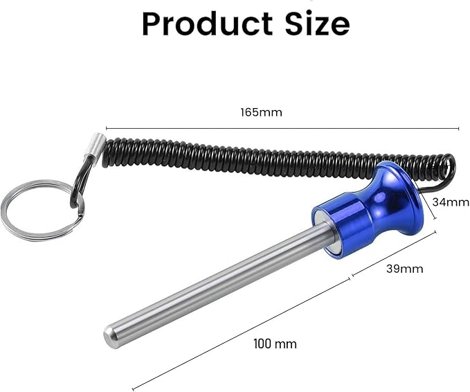 Weight Stack Pin,Universal Magnetic Weight Pin with Pull Rope Strength Training Equipment for Commercial Gym or Home Gym | Pin Insert | Heavy Duty | Health Club Grade Steel Gym Accessories