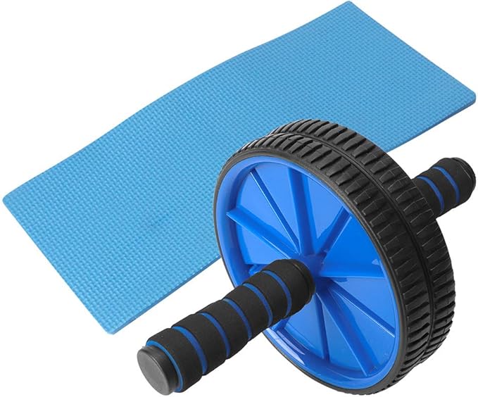 Blue Dual Roller Abdominal Exerciser - 18cm Diameter