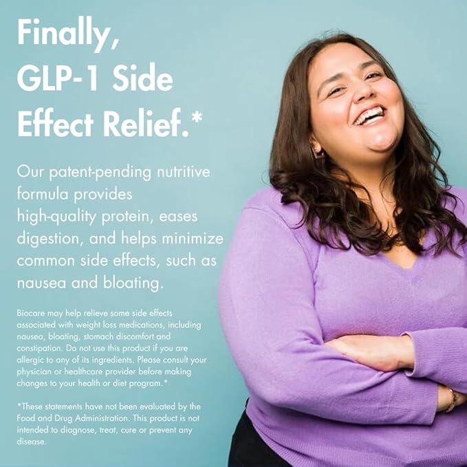 Nutritional Beverage for GLP-1 Users, Dietary Powder Drink Provides 20g Essential Protein, 26 Vitamins/Minerals, Helps Ease Nausea, Bloating, Constipation, Strawberries & Cream (14 Count)
