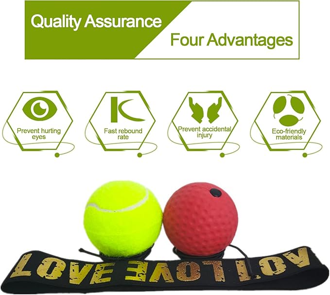 Boxing Reflex Ball with Headband Set