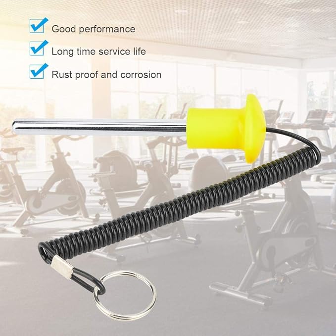 Weight Stack Pin, Fitness Weight Stack with Rust Proof and Resistant Design, Helps You Exercise to Get a Better Figure and Health (Yellow)