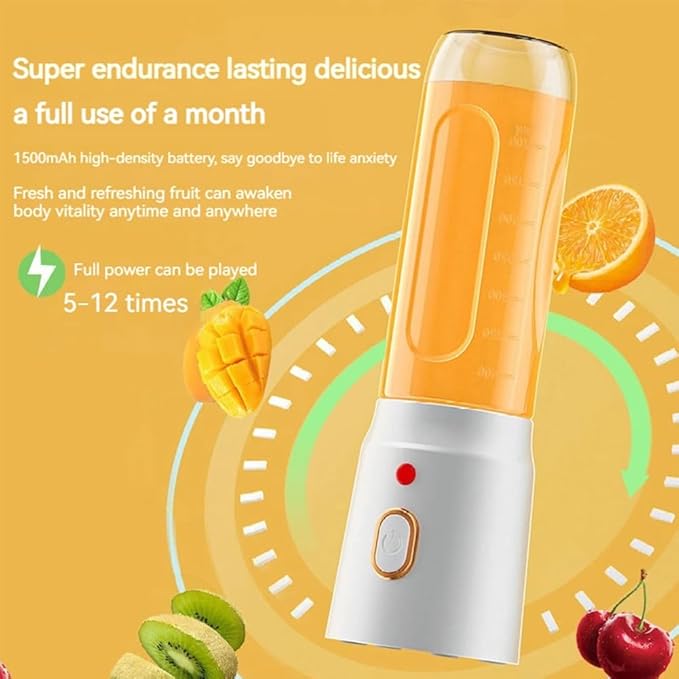 Personal Size Blender for Shakes and Smoothies,15.6 oz Portable Blender with 10 Blades and 2 cups,Rechargeable Mixers Fresh Fruit Juicers For Travel,Sports,Outing