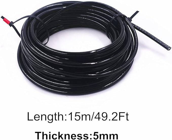 J Bryant Gym Cable Replacement 49Ft Heavy Duty 5mm Steel Wire Rope for Home Gym DIY Cable Pulley Machine System Workout Exercise Equipment