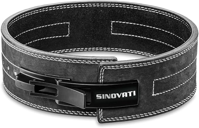 Weight-lifting belt for men with lever buckle 8.5cm / 10cm Height