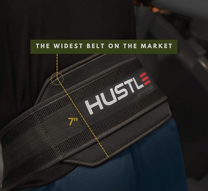Hustle Athletics Dip Belt For Weightlifting - Weighted