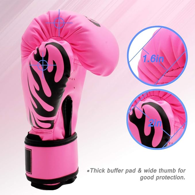 Kids Boxing Gloves 4oz 6oz 8oz Punching Gloves for Kids Youth Traning Gloves for Punching Bag Kickboxing Sparring Muay Thai MMA Fight Gloves