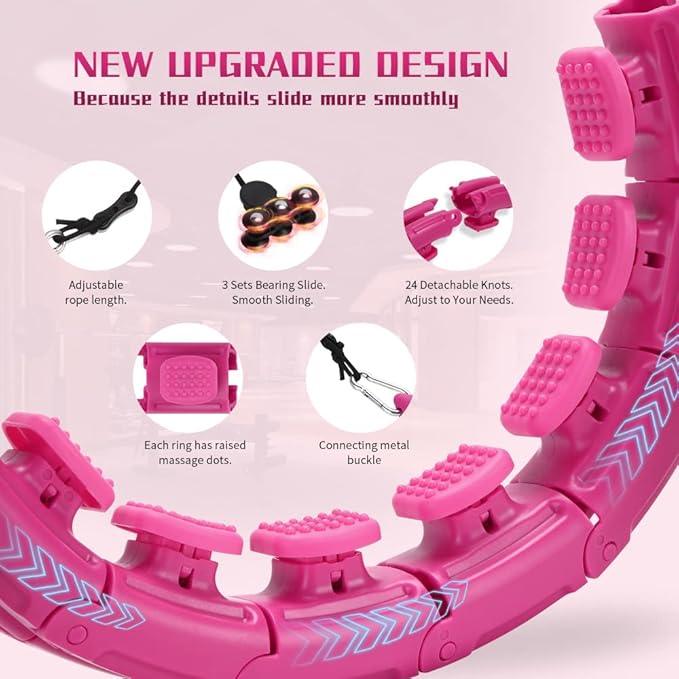 Weighted Fit Hoop 2 in 1 Abdomen 60inch 30 30 Knots,47inch Knots,47inch 24 24 Knots,Great