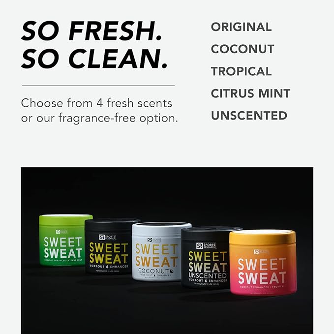 Sweet Sweat 'Workout Enhancer' Gel XL Jar - Maximize Your Exercise & Sweat Faster - 13.5oz (Citrus Mint)