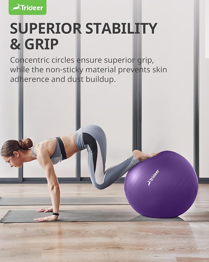 Trideer Yoga Ball Exercise Ball for Working Out 5 Sizes