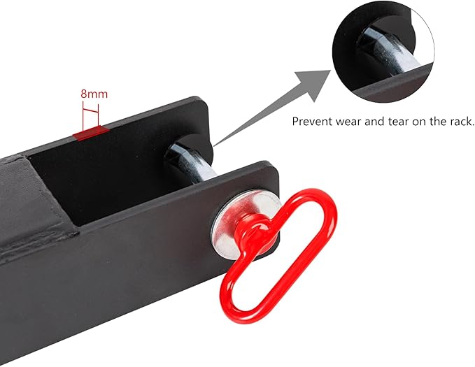 Multi Use Belt Squat Attachment with Lever Arms fits for 3"X 3" Square Tube Power Cages Home Gym Accessory for Strength Training with 330 lbs Capacity (Not included squat belt)