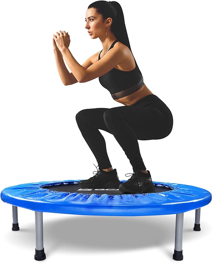 BCAN 36/38 Mini Trampoline Rebounder Trampoline for Adults 170lbs/300lbs Small