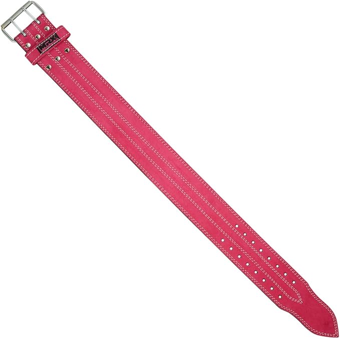 MRX Powerlifting Leather Belt 4" Wide 10mm Thickness 2 Prong