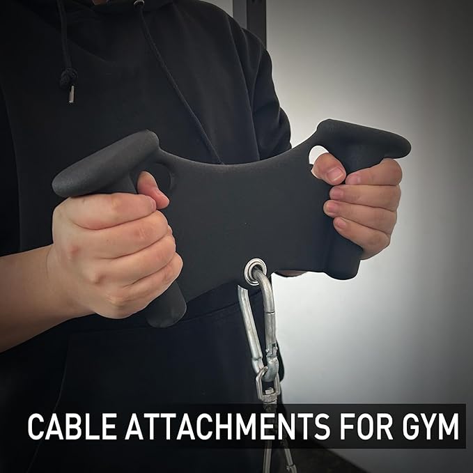 Home Gym Fitness Rowing T-bar V-bar Pulley Cable Machine Attachments, Bicep Curl Tricep Lat pulldown Bar Back Strength Training Handle Grips Lat Pull Down Bar Press Down Exercises