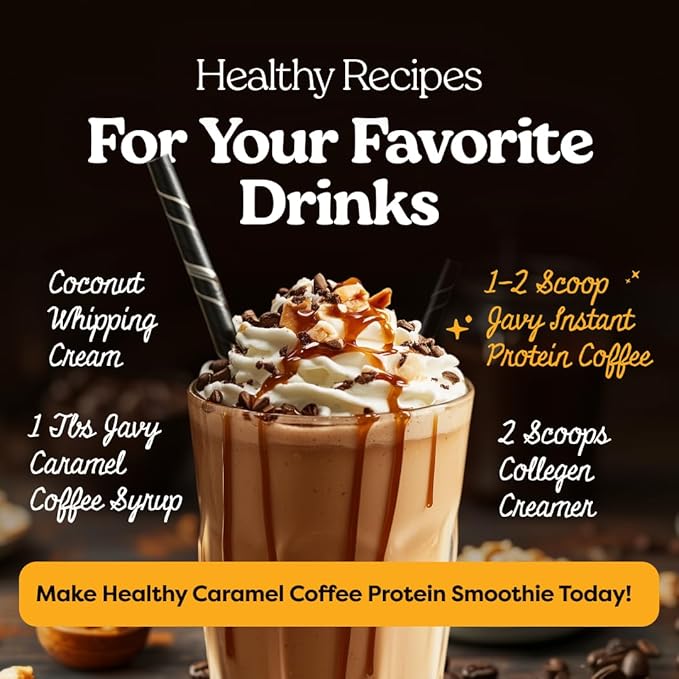 Javy French Vanilla Protein Coffee - Premium Whey Protein & Instant Iced Coffee - 100% Arabica Coffee - Zero Artificial Flavors & Sweeteners, 20 Servings