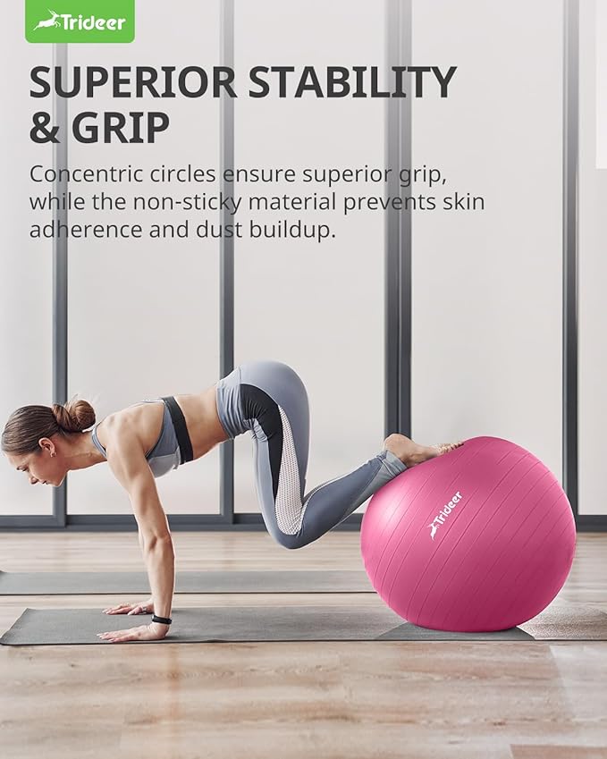 Trideer Yoga Ball Exercise Ball for Working Out 5 Sizes