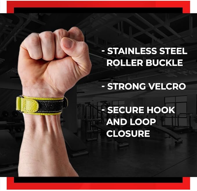 WARM BODY COLD MIND Leather Wrist Wraps for Weightlifting, Powerlifting, Gym – Wrist Support for Men & Women – Heavy Duty Wrist Straps for Strength Training