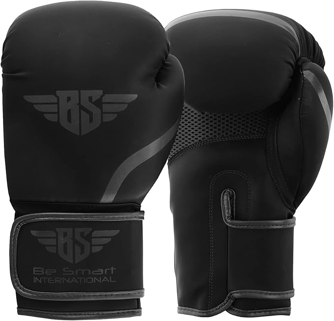 Be Smart Kids Boxing Gloves 4-12 Years 4oz 6oz Training Gloves for Children Sparring Youth Boxing Gloves Junior Training Mitts Punch PU Leather MMA Muay Thai Kick Boxing