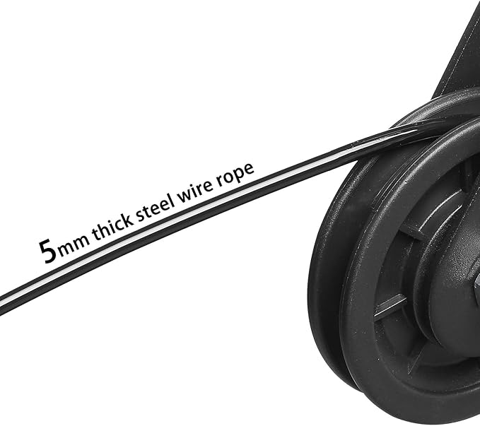 Pulley Cable Thick 5mm Steel Wire Rope for Cable Machines Home Gym Equipment Replacement Fitness Exercise Attachment