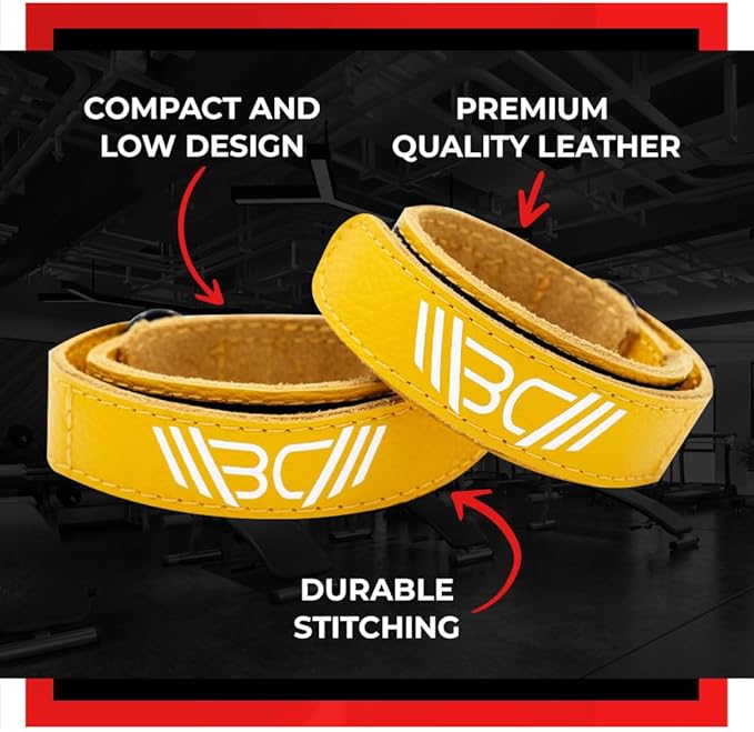 WARM BODY COLD MIND Leather Wrist Wraps for Weightlifting, Powerlifting, Gym – Wrist Support for Men & Women – Heavy Duty Wrist Straps for Strength Training