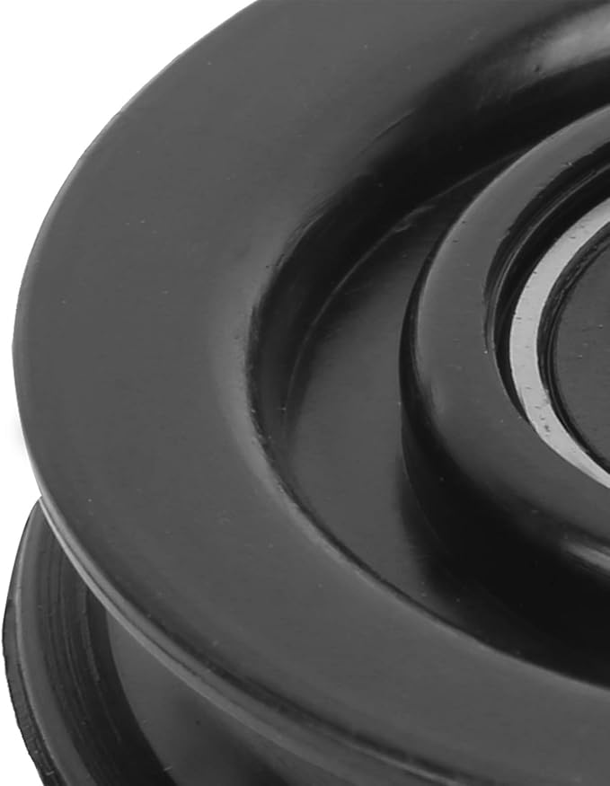 Dilwe 10pcs Nylon Iron Fitness Bearing Pulley,Cable Pulley Wheel,Home Gym Attachments Exercise Strength Training Accessory (90mm)