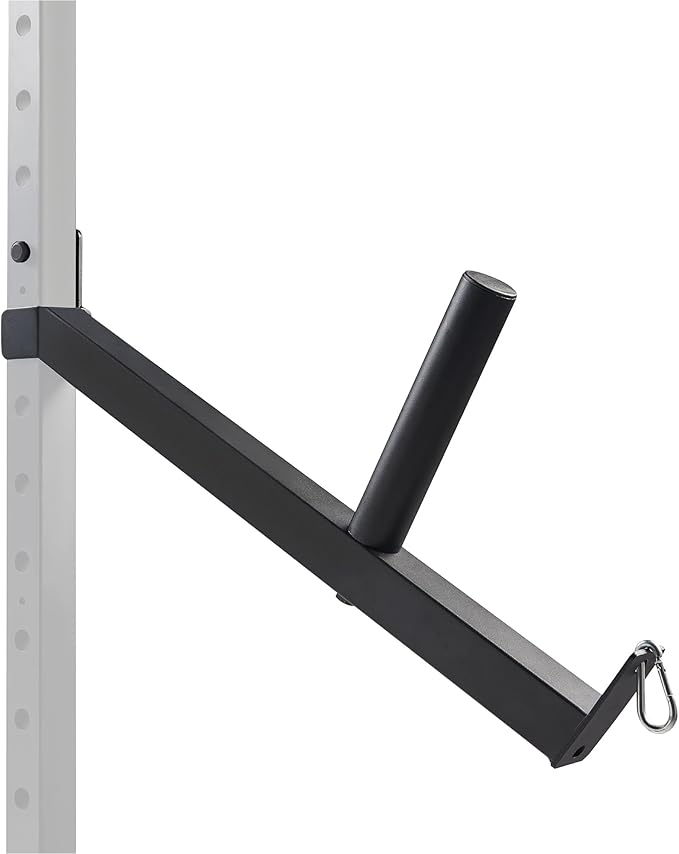 Sunny Health & Fitness Power Cage Squat Rack Upgrade Attachments, Dip Bar, Plate Bar Holder, Belt Squat, J Hook, Lat, Adapter, U Ring, Pull Up Bar, Landmine, Captain's Chair, Tricep Rope For Home Gym