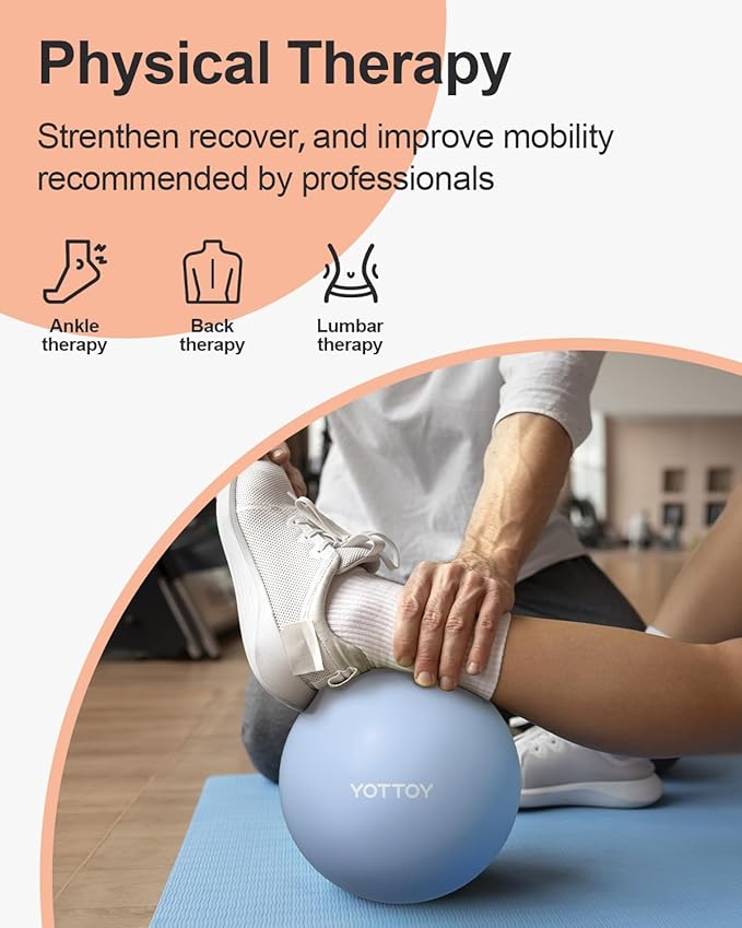 Pilates Ball, 10-inch Exercise Ball with Anti-Burst Technology