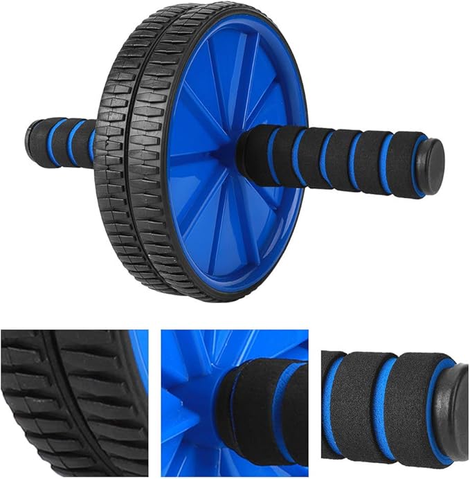 Blue Dual Roller Abdominal Exerciser - 18cm Diameter