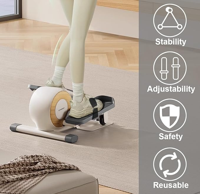 Ellipse Leg Exerciser Machine Pedal Straps, Adjustable Pedal Strap for Elliptical Exercise Machine, Under Desk Elliptical Reusable Straps Fitness Workout Equipment Home Office Sports Accessories