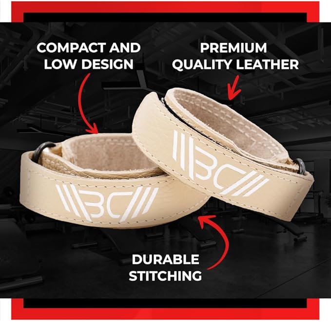 WARM BODY COLD MIND Leather Wrist Wraps for Weightlifting, Powerlifting, Gym – Wrist Support for Men & Women – Heavy Duty Wrist Straps for Strength Training