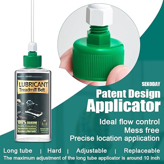 Silicone Treadnmill Belt Lubricants/Lubes | 4.2 Ounce, High Temperature Resistant and Stable Lubricant,with Hard Application Tubes and Precision Screw Caps for Easy Use