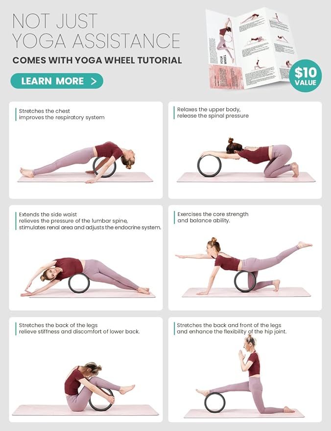 Yoga Wheel Set of 3 13"/10.5"/6.5''
