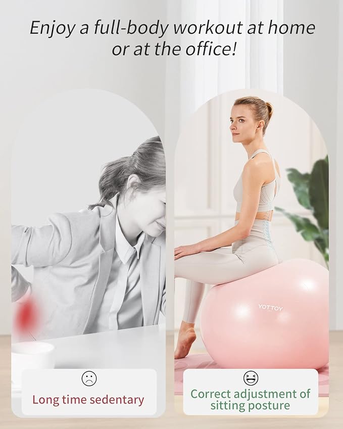 Anti-Burst Exercise Ball for Working Out