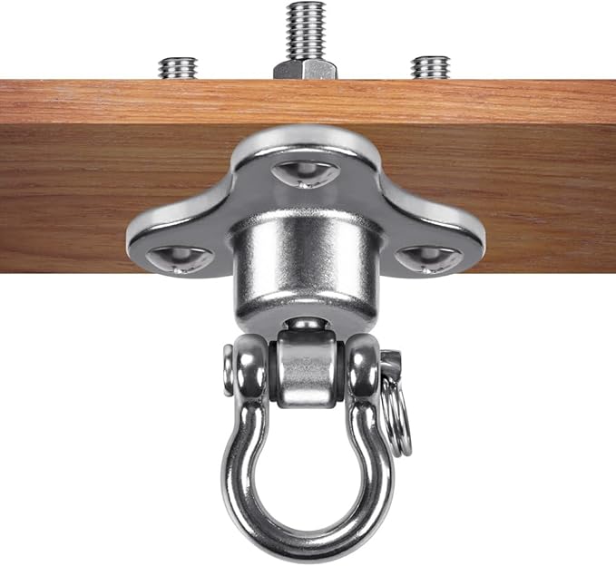BeneLabel Speed Bag Swivel - Stainless Steel Speedbag Swivel with 360° Rotation - Boxing Bearing Swivel for Punching Bag - Easy Setup On Hanging Punching Speed Bag Platform Stand