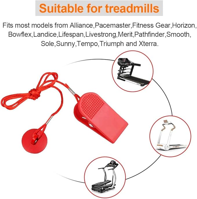 Treadmill Magnet Safety Key for NordicTrack, Proform, Image, Weslo, Reebok, Epic, Golds Gym, Freemotion, and Healthrider Treadmills