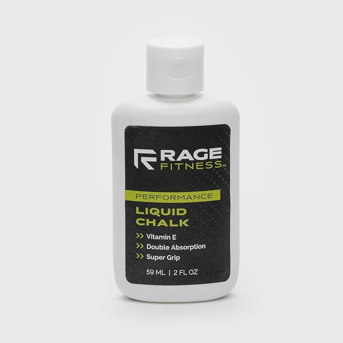 Rage Fitness Gym Liquid Chalk, Magnesium Carbonate Athletic Chalk for Excellent Grip, Gym Workout Grip Chalk, Weightlifting, Gymnastics