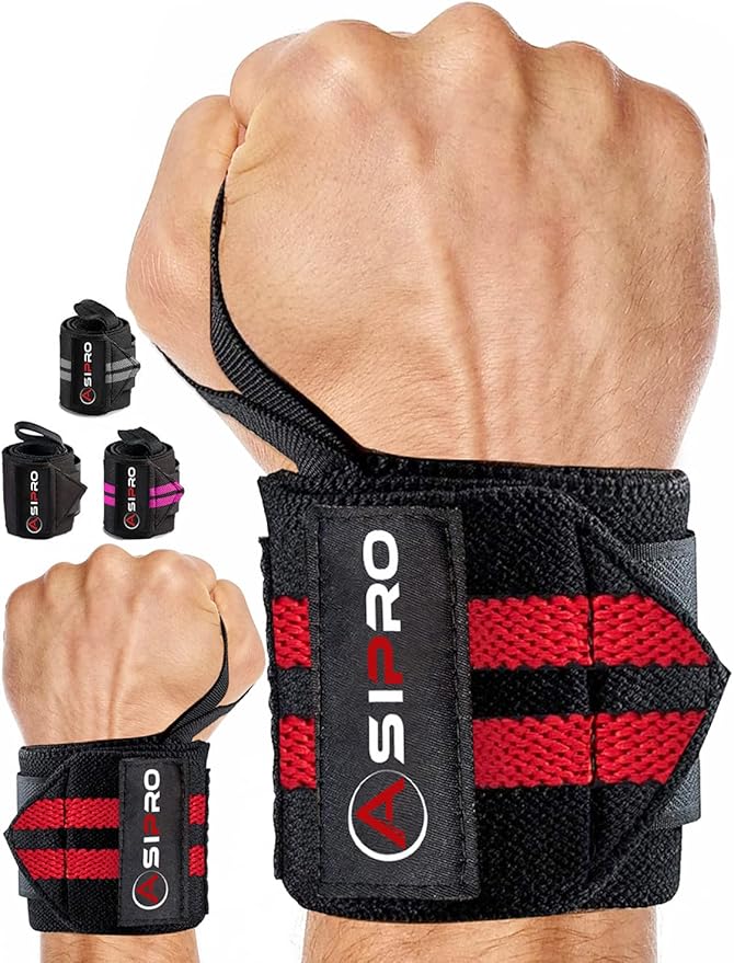 Wrist Wraps for Weightlifting 18" Wrist Straps for Weightlifting Weight Lifting Wrist Wraps for Men & Women, Muñequeras para Gym Wrist Support for Working Out, Gym Wrist Wraps for Powerlifting